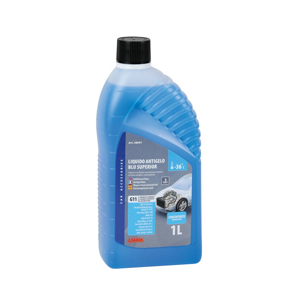 Liquide concentré pour radiateur, action anti-gel et anti-ébullition. Superior est riche en agents inhibiteurs hybrides à base de sels minéraux et silicates. Formule sans phosphates, nitrites, nitrates et amines. Les propriétés de protection de Superior bénéficient à tous les métaux qui constituent les différentes parties du circuit de refroidissement, notamment l’aluminium. Conseillé même en cas de produits différents dans le réservoir du radiateur.
