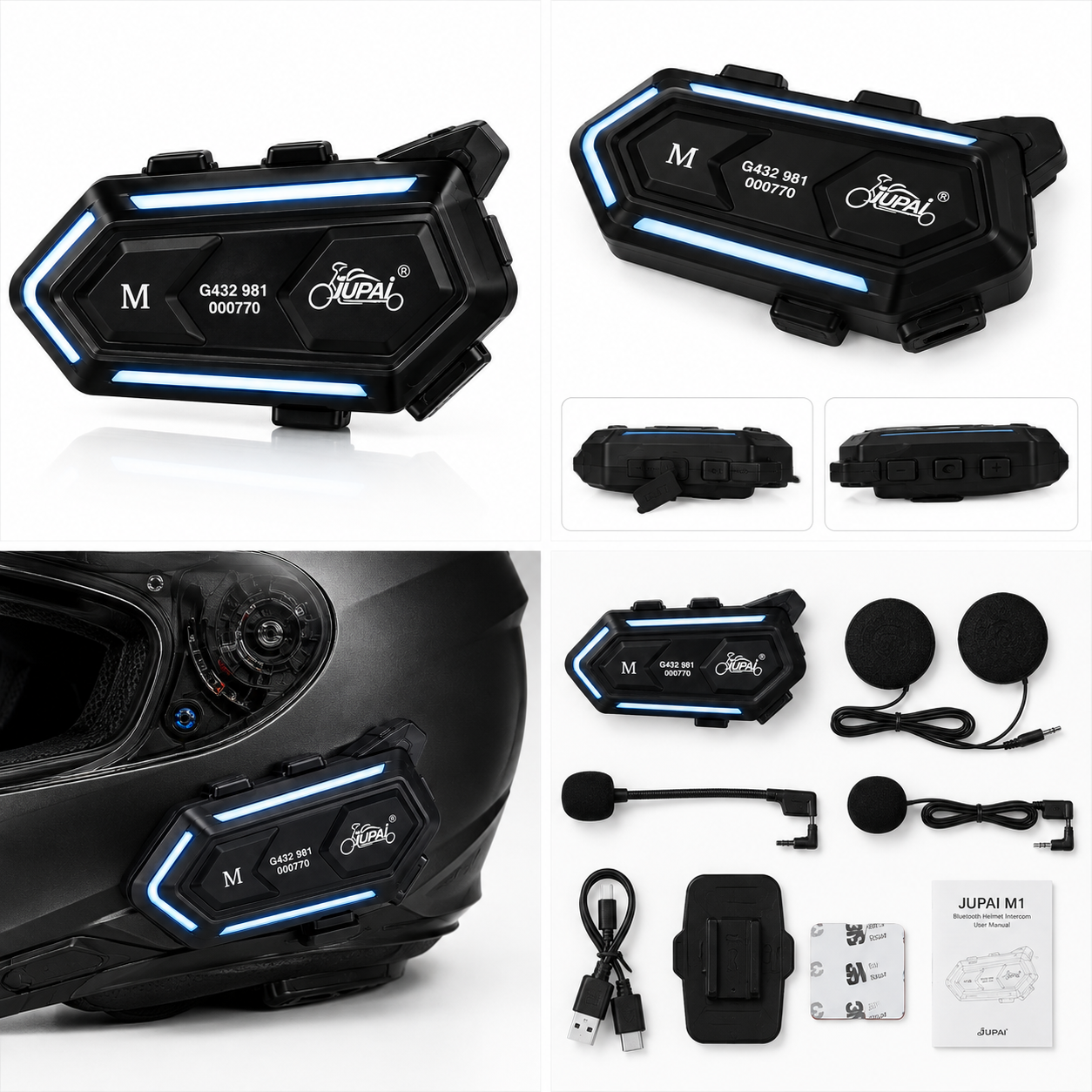 JUPAI M1 – Bluetooth Helmet Intercom
