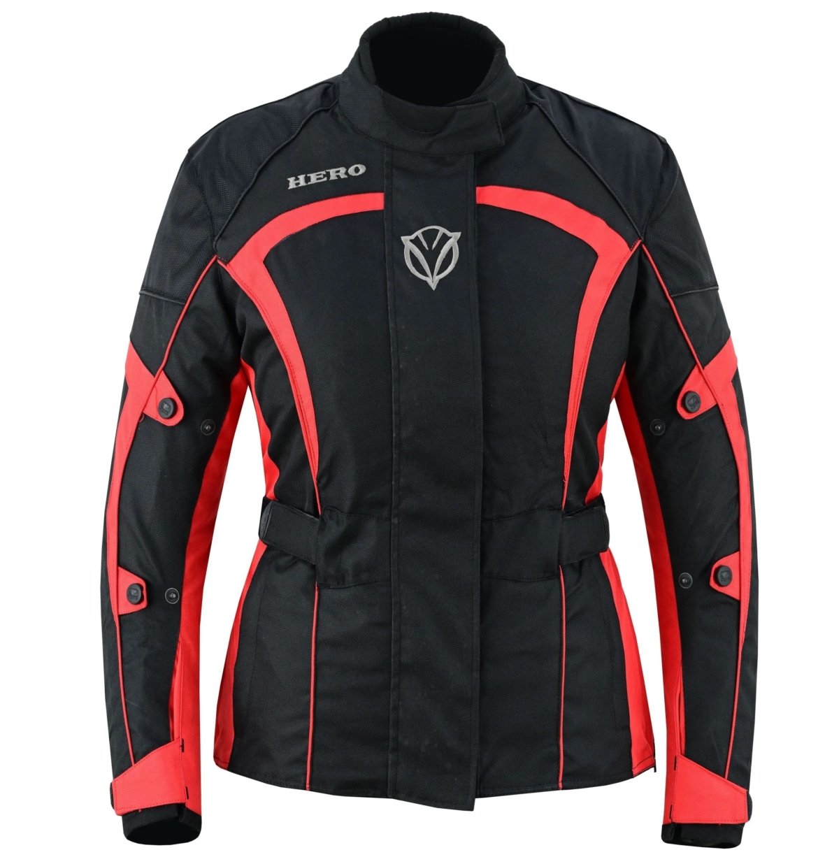 JACKET FEMME HERO HR-1005 NOIR/ROUGE