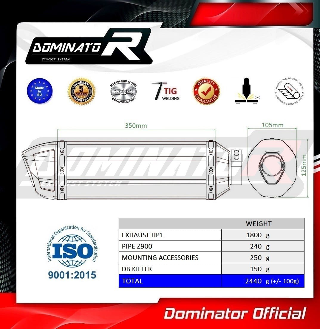 KAWASAKI-Z-900-2020–2022–motorcycle-Exhaust-Muffler-Auspuff-Sportauspuff-Silencer-Echappement-Silencieux-Scarico-Scarichi-Escape-Wydech-Tlumik-HP1-BLACK–Dominator-3