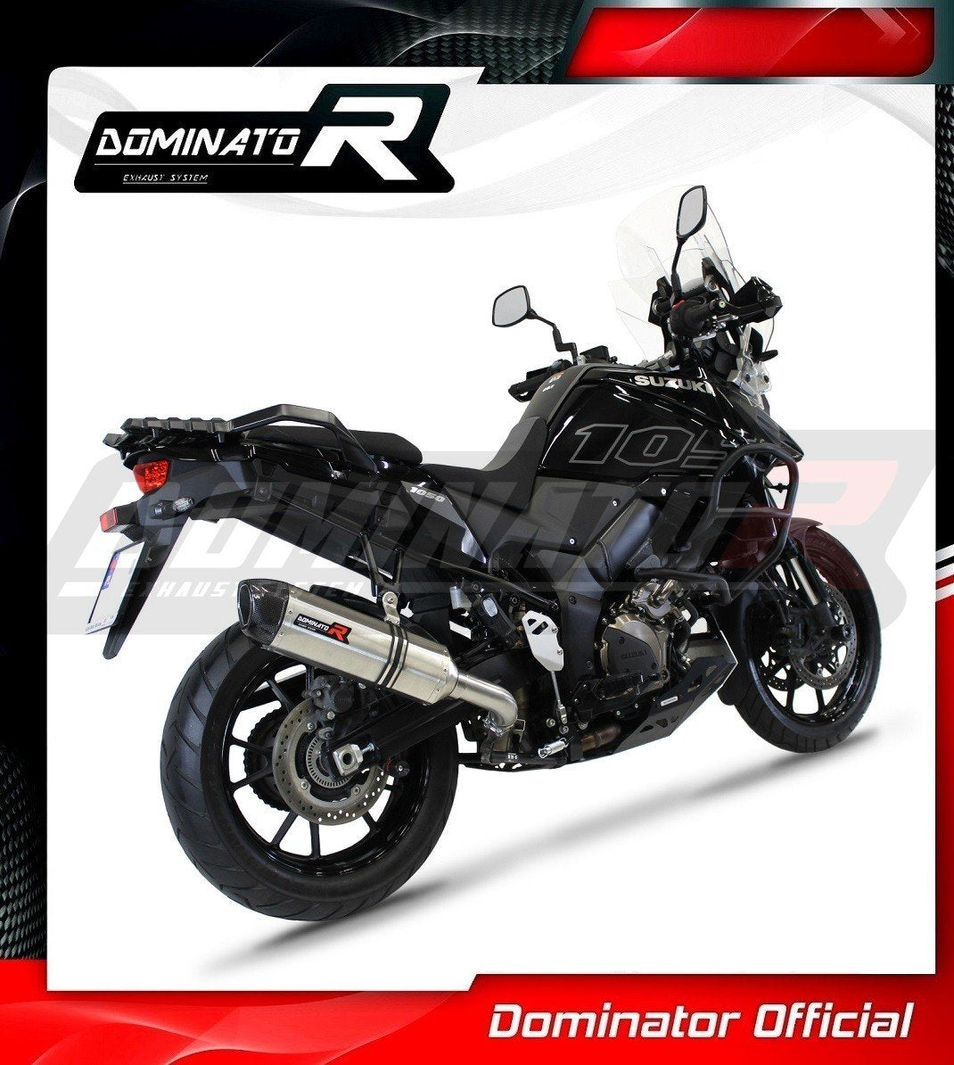 SUZUKI-DL-1050-V-STROM-2020—2021-Exhaust-Muffler-Auspuff-Sportauspuff-Silencer-Echappement-Silencieux-Scarico-Scarichi-Escape-Wydech-Tlumik-Carbon-End-Cap-HP1-Dominator-2