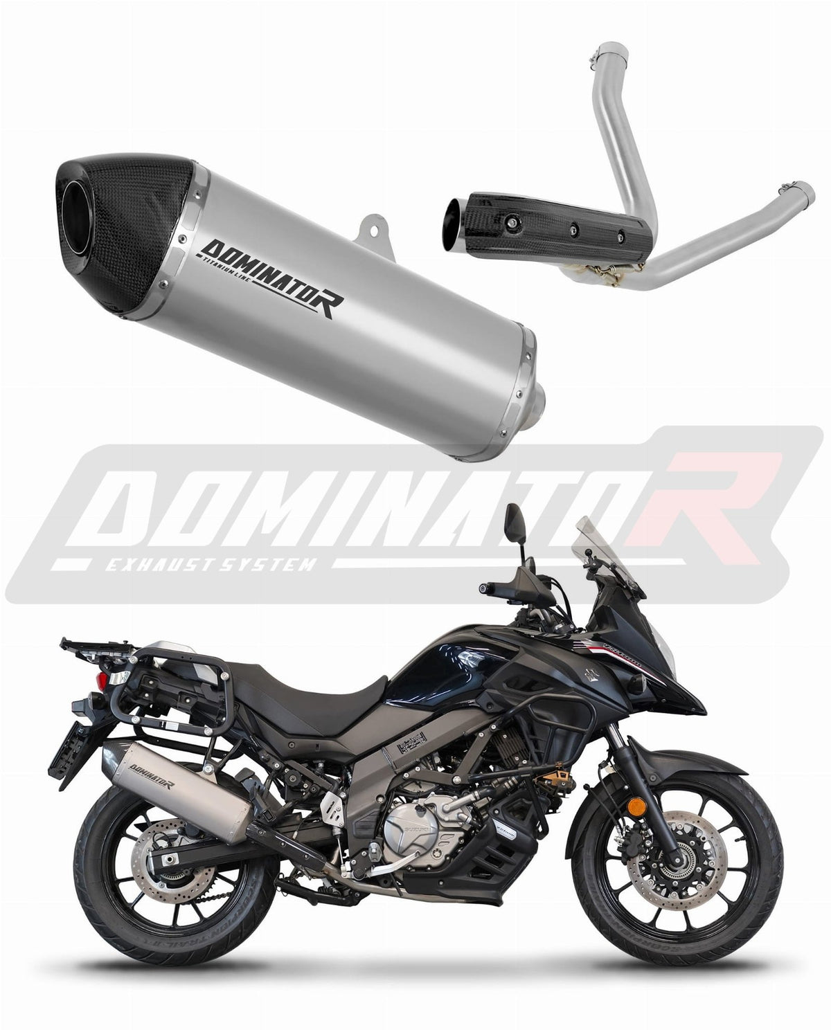 Suzuki-DL-650-V-Strom-2017—2022-EXHAUST-Muffler-Auspuff-Sportauspuff-Silencer-Echappement-Silencieux-Scarico-Scarichi-Escape-Wydech-Tlumik-HP7-Titanium-tytan-Dominator-Exhaust-System-x