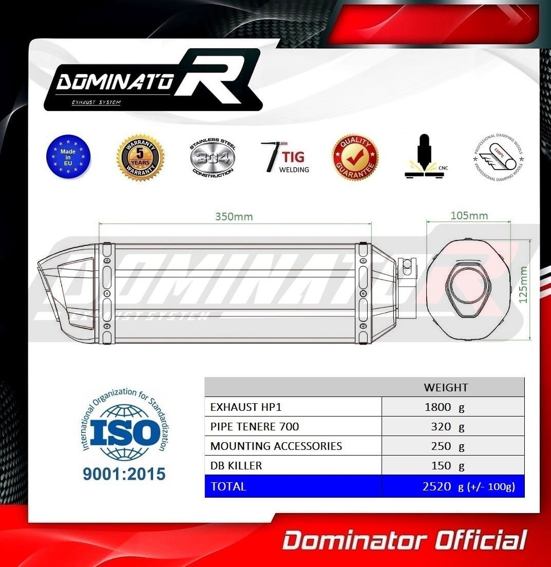 Yamaha-Tenere-700-2021—2022-EXHAUST-Muffler-Auspuff-Sportauspuff-Silencer-Echappement-Silencieux-Scarico-Scarichi-Escape-Wydech-Tlumik-HP1-BLACK-DOMINATOR-4